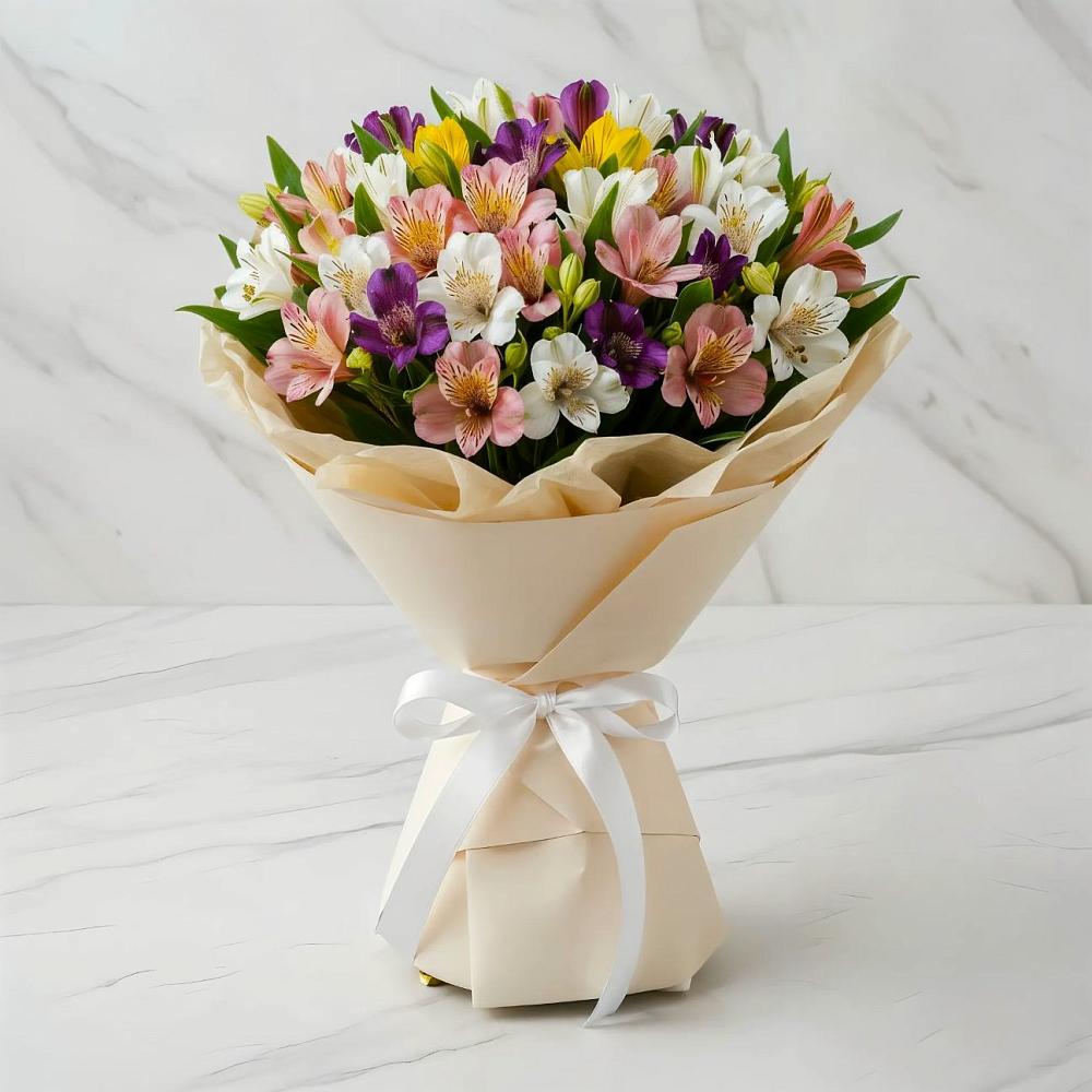 Букет цветов из: Альстромерии в Ченцово