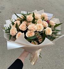 Букет Кремовые розы Латте в Ченцово