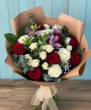 Букет цветов из:  Розы и Альстромерии в Ченцово