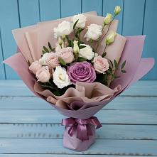 Букет цветов из:  Розы и Лизиантусы в Ченцово