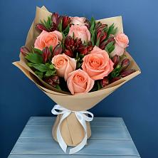 Букет цветов из:  Розы и Альстромерии в Ченцово