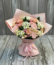 Букет цветов из:  Гвоздики, Розы и Хризантемы в Ченцово