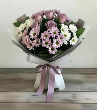 Букет цветов из:  Хризантемы и Розы #REPLACE_PRED# Ченцово