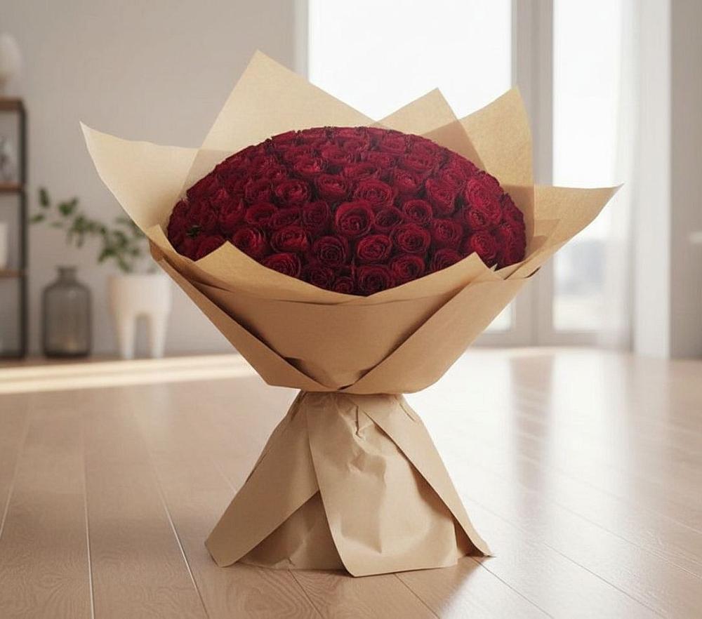 Букет 101 Красная роза в Ченцово