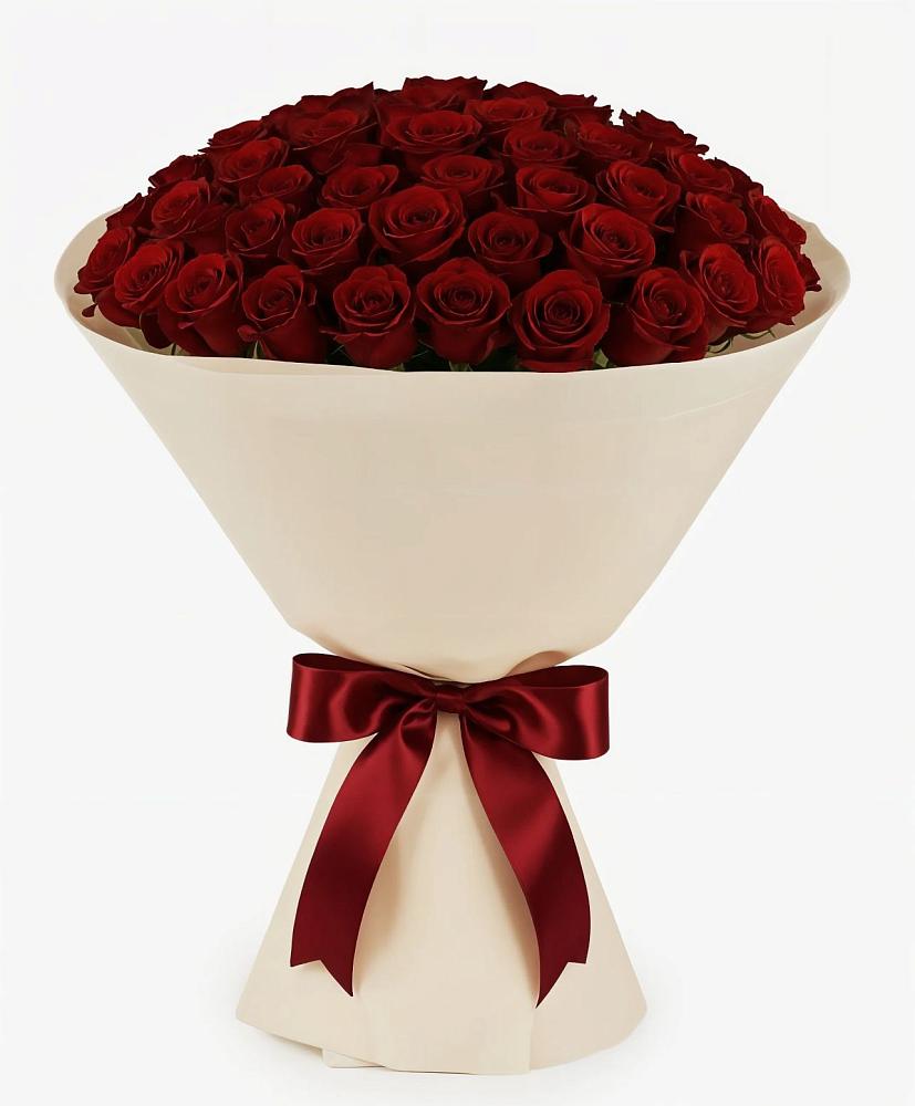 Букет 101 Бордовая роза Блэк Бакарра в Ченцово