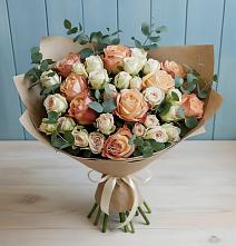 Букет цветов из:  Альстромерии и Розы #REPLACE_PRED# Ченцово