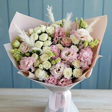 Букет цветов из:  Альстромерии и Розы в Ченцово